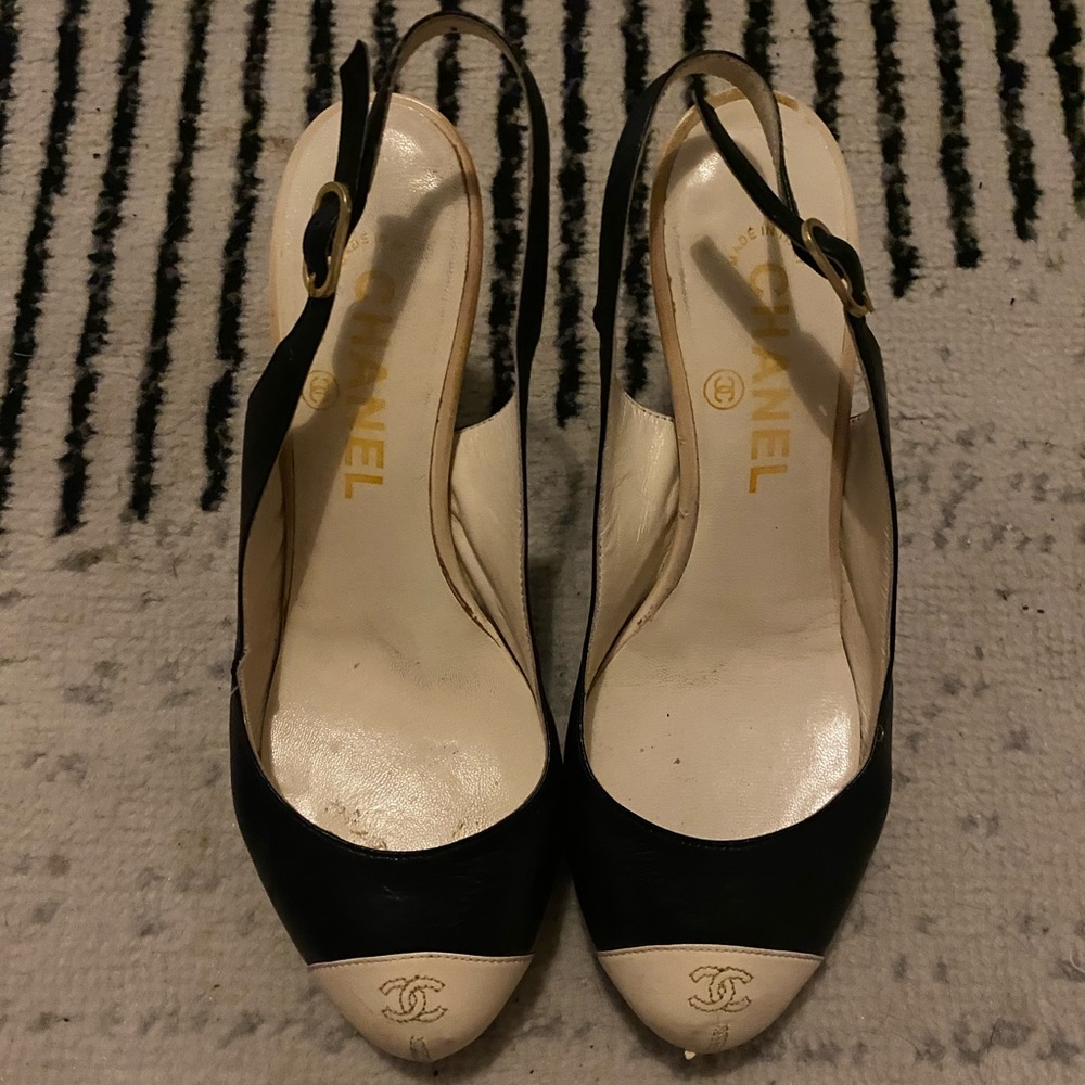 Chanel Cap Toe Heels Size 38
